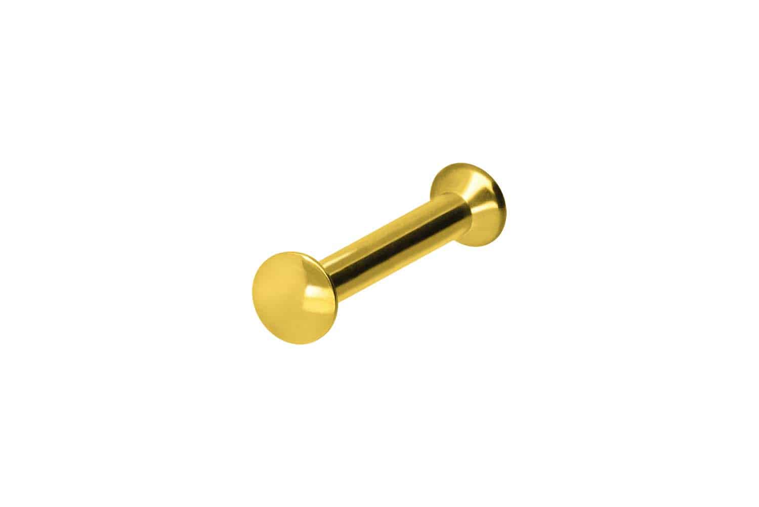 Chirurgenstahl Triple Piercing Mini Labret mit Innengewinde FLAT-DISC